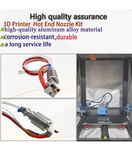 3D Printer Hot End Kit,cr-10 v2 hotend and CR-10 V3 hotend Assembled Hotend Kit 3D Printer Replacement Parts for Creality CR-10 V2 and CR-10 V3 3D Printer hotend Assembly Replacement Accessories 