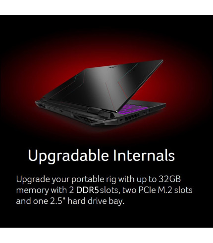 Acer Nitro 5 Gaming Laptop | Intel 12th Gen i7-12650H | NVIDIA GeForce RTX 4060 Laptop GPU | 15.6 FHD 144Hz IPS Display | 16GB DDR5 | 1TB Gen 4 SSD | Killer Wi-Fi 6 | RGB Backlit KB | AN515-58-781P 