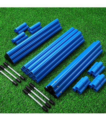 TOBWOLF 6PCS 6FT Adjustable Soccer Agility Training Poles, Detachable Sports Training Speed Sticks, Slalom Training Agility Pole Set, Outdoor Speed and Agility Turf Training Poles for Soccer Drills 