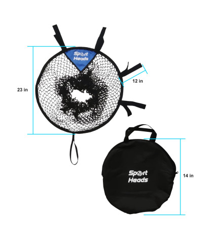 Soccer Targets for Goals Training (2pc) - Soccer Training Target | Top Bins Equipment | Durable Design - Extra-Long Straps with Carry Case 
