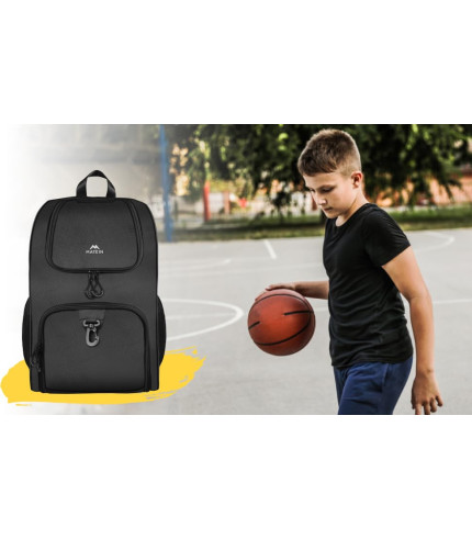 MATEIN Basketball Bag, Sturdy Soccer Bag with Ball Holder and Shoe Compartment, Large Basketball Backpack for Training Equipment, Water Resistant Sports Ball Backpack Fits Volleyball Football, Colorful 